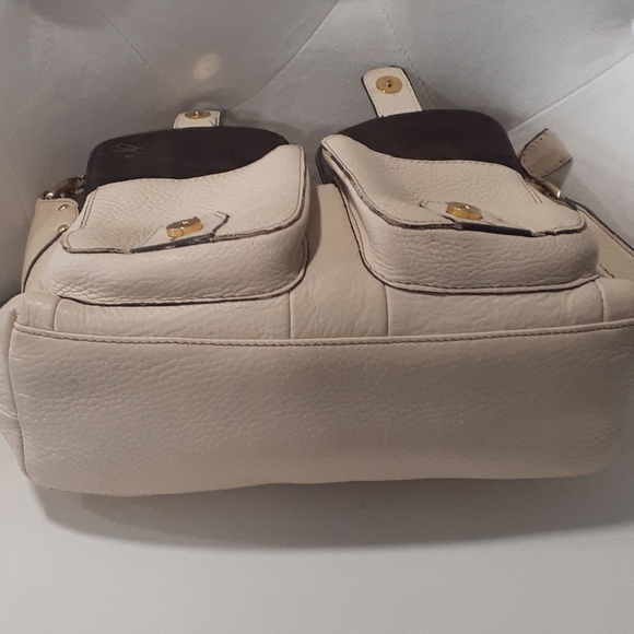 Fossil cream pebble leather shoulder bag - Picture 11 of 17